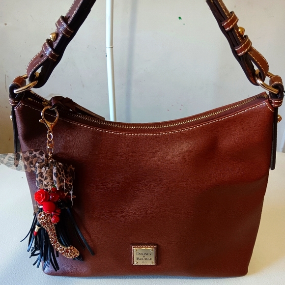 Dooney & Bourke Brown Leather Shoulder Bag